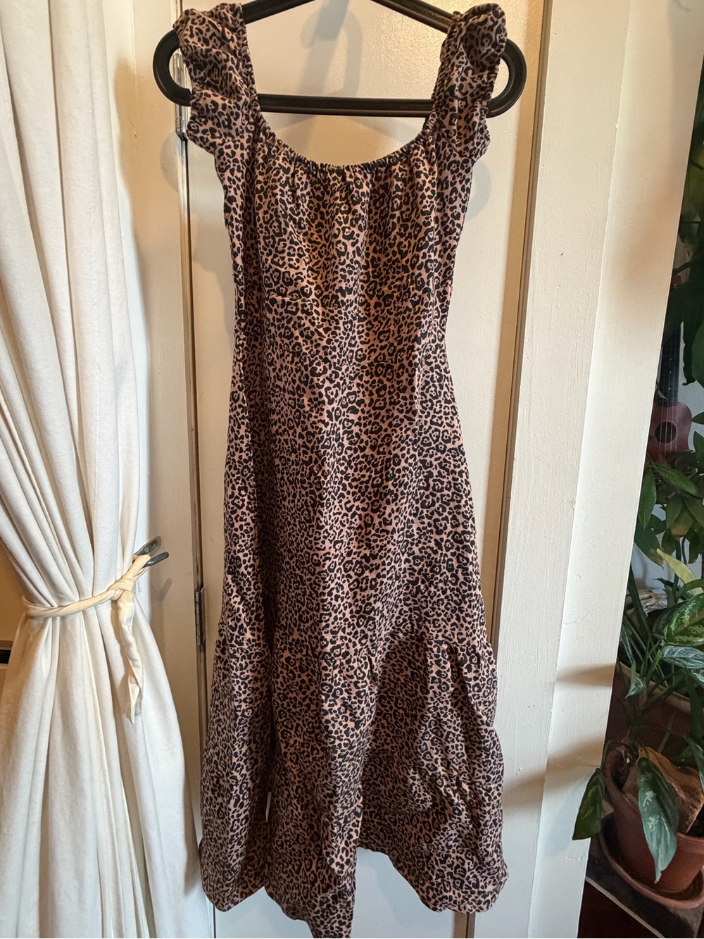 Reformation Leopard-Print Midi Dress